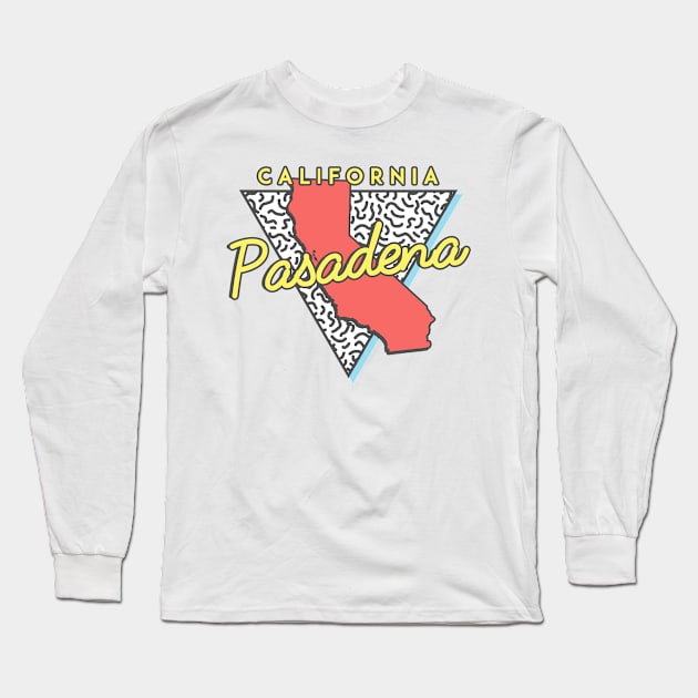 Pasadena California Triangle Long Sleeve T-Shirt by manifest